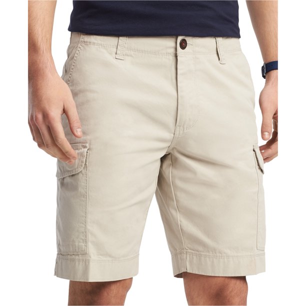 Tommy Hilfiger Mens Helios Casual Cargo Shorts, Beige, 32 Tommy Hilfiger Carga