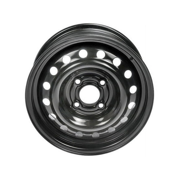 Steel Wheel - Black - 15 Inch - Compatible with 2007 - 2012 Nissan Sentra 2008 2009 2010 2011