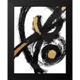 thumbnail image 2 of OnRei 15x18 Black Modern Framed Museum Art Print Titled - Jaidens Swirl, 2 of 5
