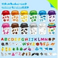 thumbnail image 3 of 12 Pieces Magnetic Color Sorting Jars, 60 Color & Letter Magnets for Fridge Whiteboard, Early Educational Sorting Toy Set, Alphabet A-Z Learning Tool for Baby Toddlers Kids, 3 of 14