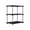 Black-3 Tier, variant on yulier 3-Tier Plastic Storage Shelves, Home Dorm Standing Shelf Unit, Bathroom Kitchen Pantry Laundry Storage Rack Sturdy Shelf Organizer, White