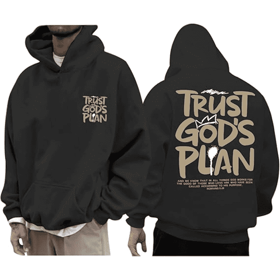 Christian Hoodies for Men Jesus Hoodie Religious God Sweatshirts Faith Bible Verse Sweatshirt Inspirational Pullover