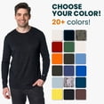 thumbnail image 4 of Merino.tech Men’s Soft 𝗕𝗿𝗲𝗮𝘁𝗵𝗮𝗯𝗹𝗲 Lightweight Merino Wool Base Layer Long Sleeve Thermal Shirt and Hiking Socks Bundle, 4 of 8