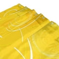 thumbnail image 3 of Bath Curtain & Non-Slip Bath Mat Set 12-Grommet Shower Curtain Memory Foam Bath Rug Yellow Circles and Lines, 3 of 8
