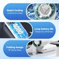 thumbnail image 4 of Portable Handheld Fan with Cooling Function | Personal Neck Fan for Travel and Outdoor Use | Rechargeable Battery Operated Mini Fan for Home Office and Camping | Adjustable Speed Folding Design, 4 of 6