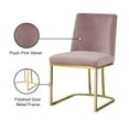 thumbnail image 2 of Meridian Furniture Heidi Pink Velvet Dining Chair (Set of 2), 2 of 5