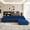 Blue, variant on Magic Home 69.3" Modular Sectional Sofa, Modern Flannel Fabric Deep Seat U-Shaped Cloud Couches Beige Couch for Living Room, Apartment, Office, 2-Seat, Beige