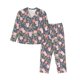 thumbnail image 1 of Balery Pigs 1 Conjunto de Pijama con Estampado para Mujer, Conjunto de Dos Piezas con Manga Larga, Ropa de Dormir Suave con Bolsillos, Pijamas Cómodos-Large, 1 of 7