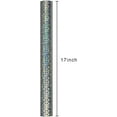 thumbnail image 3 of 17 In X 32.8 Ft (46.5 sq.ft.) Holographic Wrapping Paper Roll, Silver Blocks Gift Wrap with Animals for Wedding, Birthday, Christmas, Mother's Day, Bridal Shower, Easter, 3 of 5