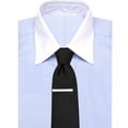 thumbnail image 2 of Ox and Bull Mens Plated Etched Grid Tie Bar (Silver), 2 of 2