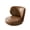 Brown, variant on Ninecer 26" White Bar Stools Set of 2, Leather Counter Height Bar Stools for Kitchen Island, Winged Backrest & 330lbs Round Swivel Seat