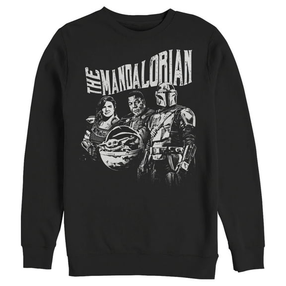 Men's Star Wars: The Mandalorian Guild on Assignment Sweatshirt Black 2X Large
