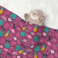 thumbnail image 2 of Pofeuu Summer Flamingo Print Puppy Blanket,Dog Blankets,Pet Blanket Cozy Cat Blankets for Indoor Cats, Fuzzy Pet Blanket for Kitten Doggy Dog Blankets-Small, 2 of 8