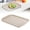 Beige, variant on Durable Rectangular Plastic Service Tray Sized 43.5 x 30cm, All-Purpose Indoor Tray for Serving and Household Organization-White-White