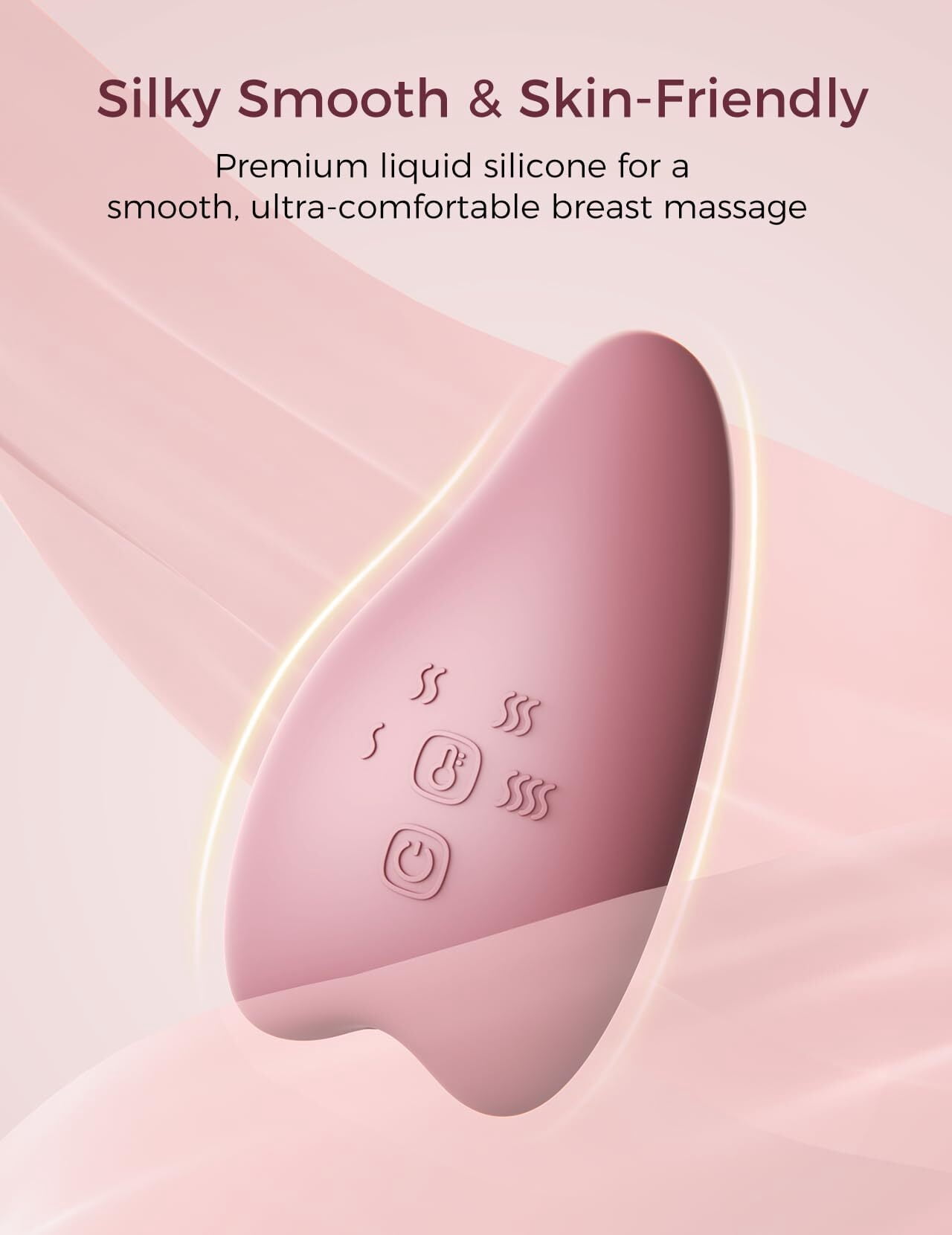Momcozy Warming Lactation Massager Pro, 8 Vibration Modes & 4 Heating Levels, Improves Milk Flow & Relieves Breast Engorgement