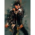 thumbnail image 2 of Póster Pintura Decorativa Cantante Arte Pared Del para Bar Garaje Club 50x70cm, 2 of 9