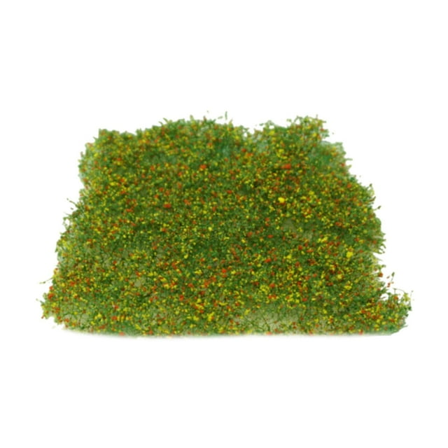 ZheElen Flower Grass Tuft Model Railway Artificial Grass for Miniature Scenery Decor Style B