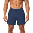 thumbnail image 2 of Aimik Mens Sports Shorts Contrast Zip Pocket Elastic Waist Mens Running Shorts Summer Quick Dry Sport Shorts for Gym or Running, 2 of 6