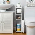 thumbnail image 5 of Toilet Storage Cabinet with Paper Holder - Space-Saving Bathroom Organizer (Multi-Color Options), 5 of 6