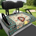 thumbnail image 4 of Uourmeti Geometric Southwest Golf Cart Seat Cover Breathable, Non-slip Golf Cart Seat Covers Fit for Club Cars, 4 of 8