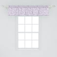 thumbnail image 2 of Ambesonne Floral Window Valance, Abstract Curly Foliage, 54" X 12", Pale Mauve and Lavender, 2 of 3