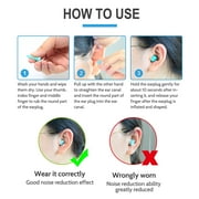 LYSIAN Slim Foam Earplugs for Small Ears, 100 Pairs, Sound Reducing Plugs