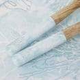 thumbnail image 4 of DecMode 15", 11", 11"W Handmade Round Light Blue Mango Wood Decorative Bowl with Matching Salad Serving Utensils, Set of 3, 4 of 8