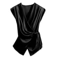 thumbnail image 5 of Homenesgenics Tank Tops for Women Summer Trendy Casual Flowy V-Neck Sleeveless Tops Women Shirts Loose Fit Black XXL, 5 of 6