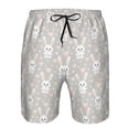 thumbnail image 3 of Balery Rabbit And Heart Traje de Baño Estilo Hawaiano para Hombre, Shorts de Secado Rápido con Bolsillos-3X-Large, 3 of 6