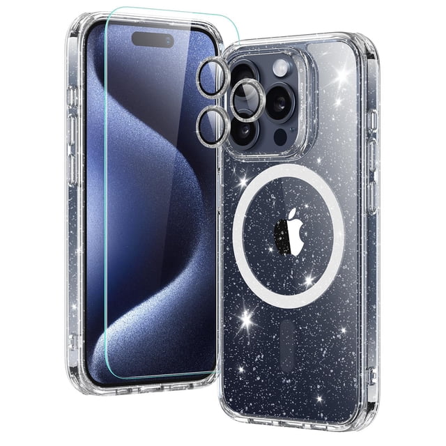 Set de fundas ESR para iPhone 15 Pro Max con protector de pantalla y lente