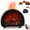 Black, variant on Desktop Fireplace Essential Oil Diffuser Noiseless Cool Mist Humidifier 12 Colors Firelight Flame Remote Control Auto Off Timer for Home Office