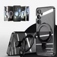 thumbnail image 2 of for Samsung Galaxy S25 Ultra Case with Stand Magnetic, Slim Magnetic Ring Stand Plating Case (S24Plus,Gold), 2 of 7