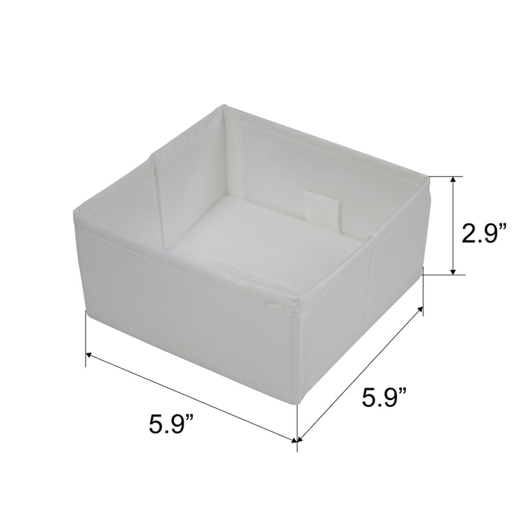Mainstays White Drawer Organizer Set, 6 Pieces photo 4