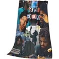 thumbnail image 3 of Js Music Coles Flannel Blanket Air Conditioning Blanket Nap Blanket Sofa Throw Blanket Throw Blankets 60"X50", 3 of 6