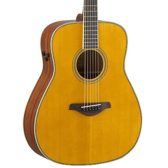 Yamaha FG-TA TransAcoustic Dreadnought Acoustic-Electric Guitar Vintage Tint