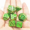 thumbnail image 3 of Color shift Edge Metal Dice Set Role Playing Dragons Magic Dice Bar Party Table Game Hobbies Gift 7Pcs/Set, 3 of 4
