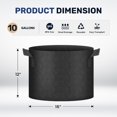 thumbnail image 2 of Grow Bags Simple Deluxe, 37,85 L, paquete de 10 unidades para tomates y patatas, 2 of 7