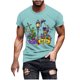 thumbnail image 1 of Camisetas de Manga Corta para Hombre Imprimir Deportes de Manga Corta Cuello Redondo Blusa Algodón Poliéster, Nueva Moda Casual Camiseta para Hombres, 1 of 1