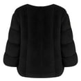 thumbnail image 6 of Babysbule Winter Jackets for Women Women Plus Size Short Faux-Fur' Coat Warm Furry Jacket Long Sleeve Outerwear, 6 of 9