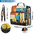 thumbnail image 2 of FORMRS Zipper Binder with Shoulder Strap 2-inch Ring 500 Sheet Capacity File Bag, Modern Cocktails, 2 of 5