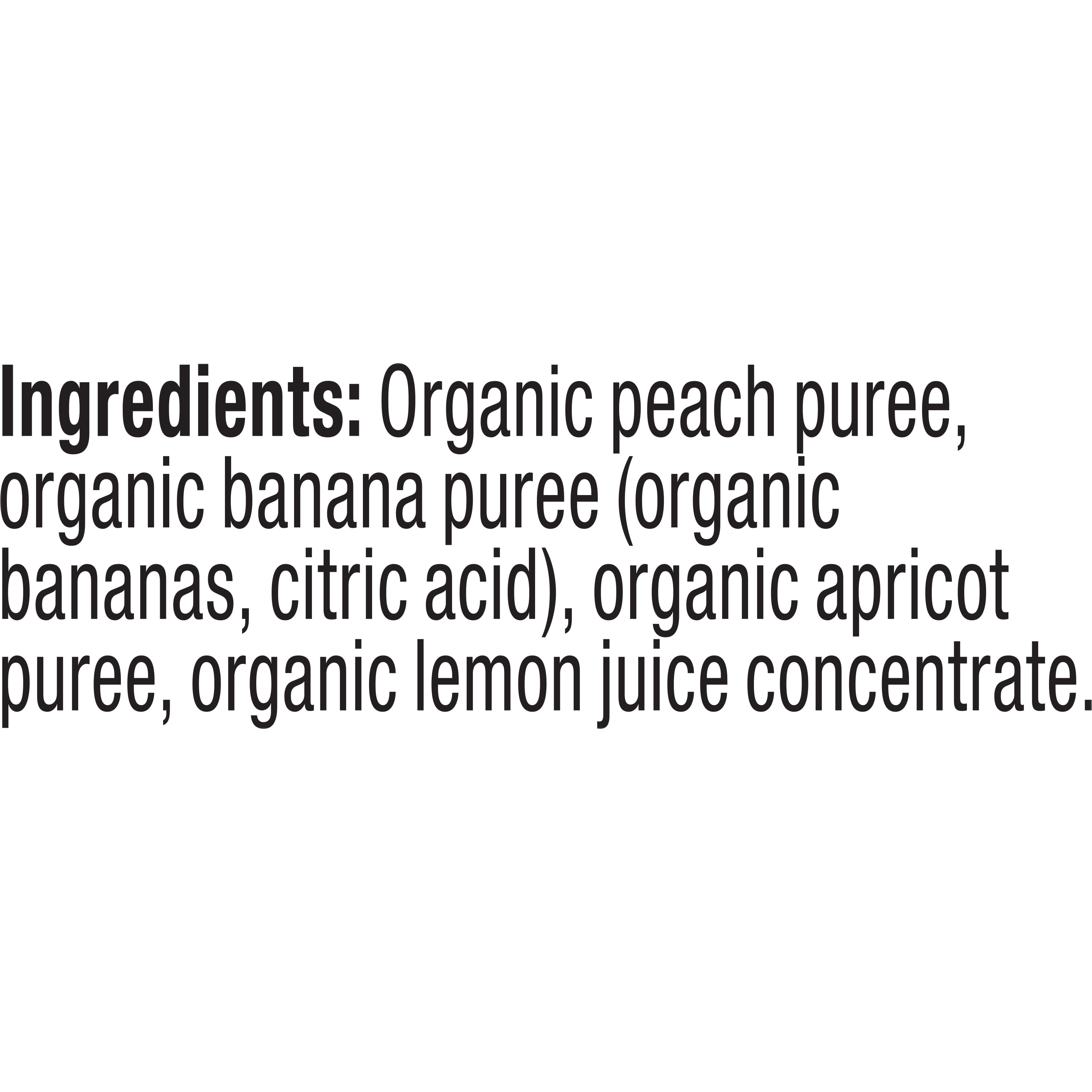 Plum Organics Stage 2 Organic Baby Food Pouches: Peach, Banana, Apricot - 4 oz, 6 Pack