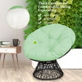 thumbnail image 6 of Patiojoy Rattan Papasan Chair Ergonomic Chair All-Weather Wicker 360-Degree Swivel Cushion for Outdoor & Indoor Green, 6 of 10