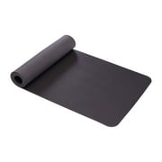 AIREX Yoga Pilates 190 Workout Exercise Foam Floor Mat Pad for Gym, Black