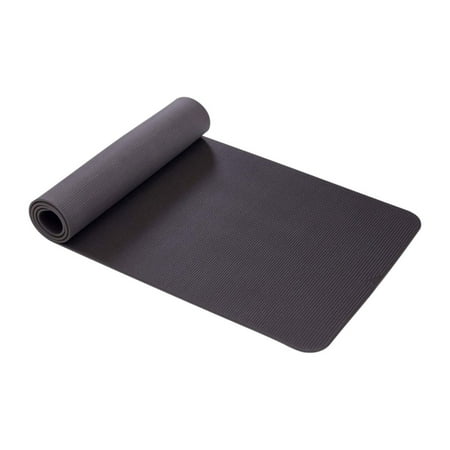 AIREX Yoga Pilates 190 Workout Exercise Foam Floor Mat Pad for Gym, Black