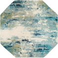 thumbnail image 2 of Unique Loom 3153827 5 x 5 ft. Avalon Chromatic Octagon Rug, Light Blue, 2 of 4