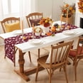 thumbnail image 3 of Pink Pumpkins Fall Cotton Linen Rectangle Table Runners 13"x48", Autumn Thanksgiving Botanical Blush Pink Coffee Table Runner Dresser Scarves Table Runners for Wedding Party Banquet Dinner Decor, 3 of 8