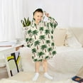thumbnail image 6 of joogoo Wearable Blanket Hoodie for Summer Palm Tree-a1 Flannel Sherpa Pocket 3-14 YR S, 6 of 7