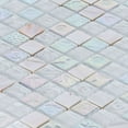 thumbnail image 4 of Sample - Modket White Mother of Pearl Sell Iridescent Glass Modern Mosaic Tile Backsplash, 4 of 6