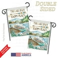 thumbnail image 3 of Breeze Decor BD-OU-G-109070-IP-BO-DS02-US 13 x 18.5 in. Lake is Happy Place Nature - Everyday Outdoor Impressions, Decorative Vertical Garden Flag, 3 of 4