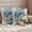 Blue Green, variant on Pack of 2 Blue Coastal Starfish Outdoor Pillow Covers Decorative, Waterproof Pillow Protector, Vintage Wooden Nautical Coral Summer Throw Pillowcases Accent Cushion Cases for Patio Couch Sofa 26"x26"